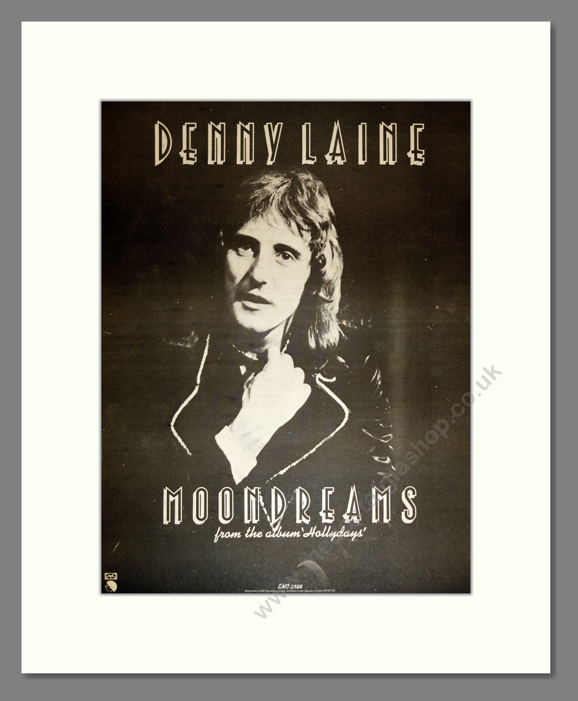 Denny Laine - Moondreams. Vintage Advert 1977 (ref AD17050)