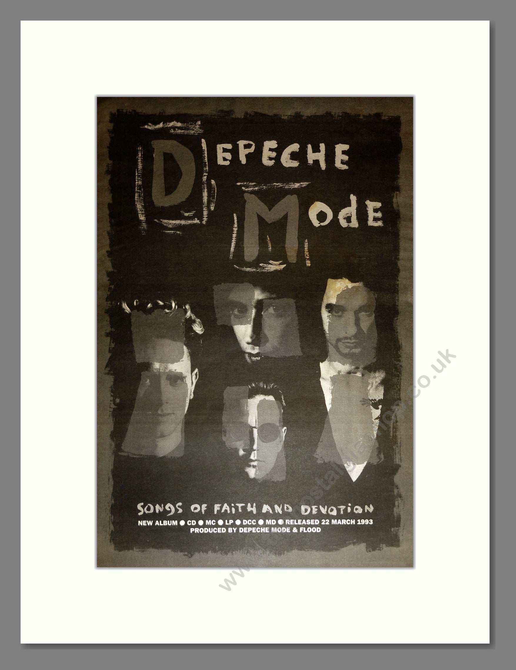 Depeche Mode - Songs of Faith and Devotion. Vintage Advert 1993 (ref AD17072)