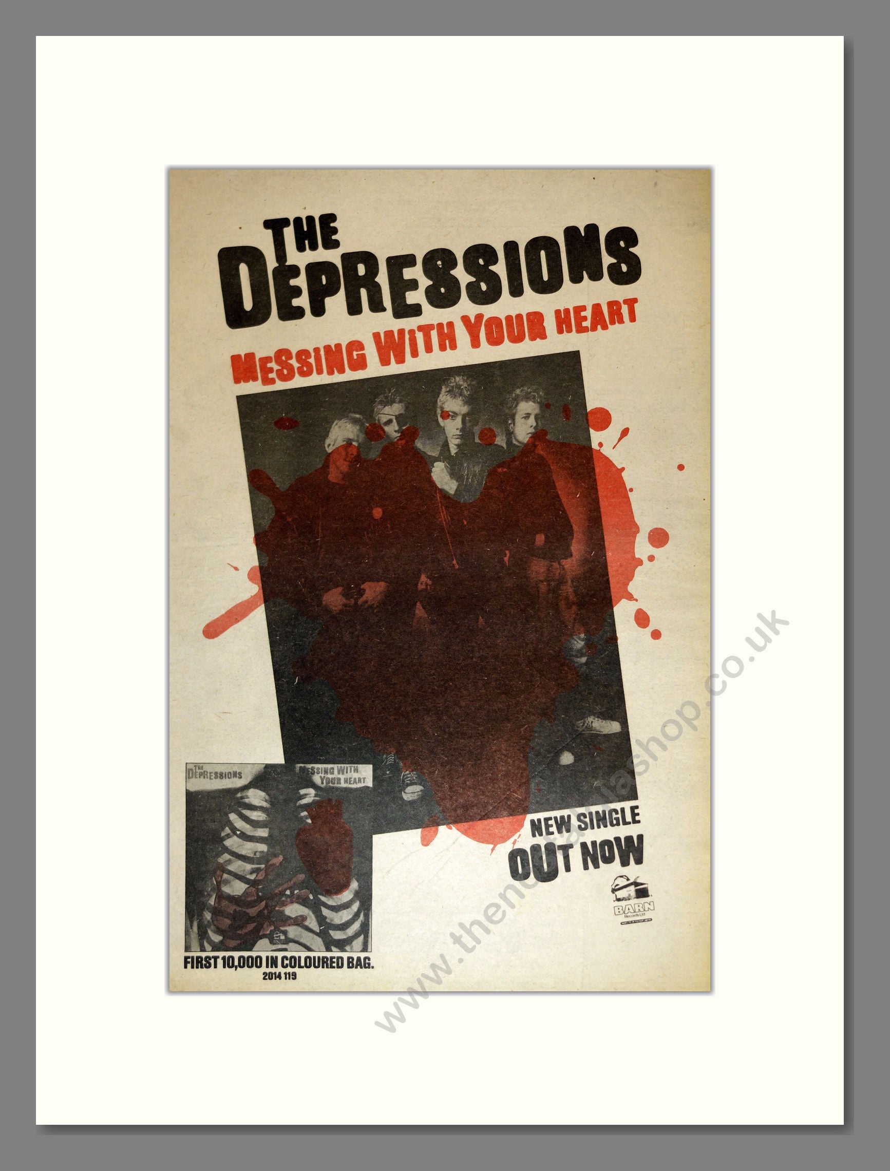 Depressions (The) - Messing With Your Heart. Vintage Advert 1978 (ref AD17087)