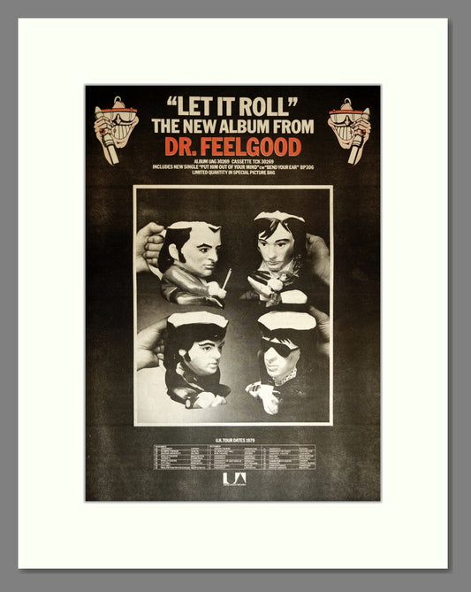 Dr Feelgood - Let It Roll (UK Tour). Vintage Advert 1979 (ref AD17095)