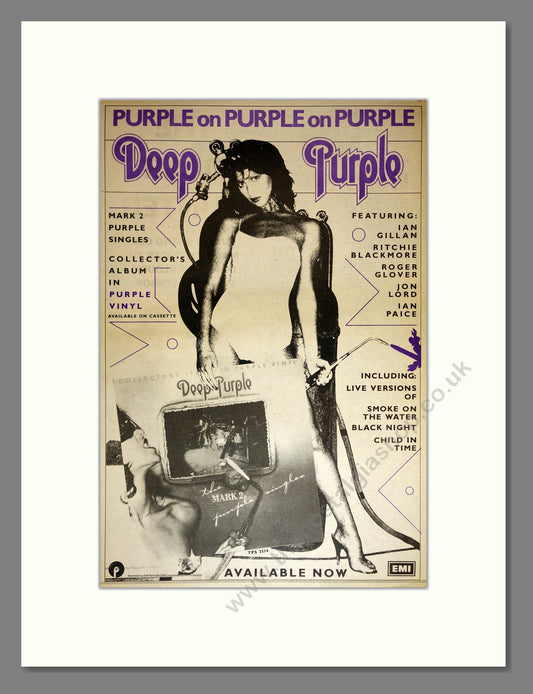 Deep Purple - Mark 2 Purple Singles. Vintage Advert 1979 (ref AD17125)