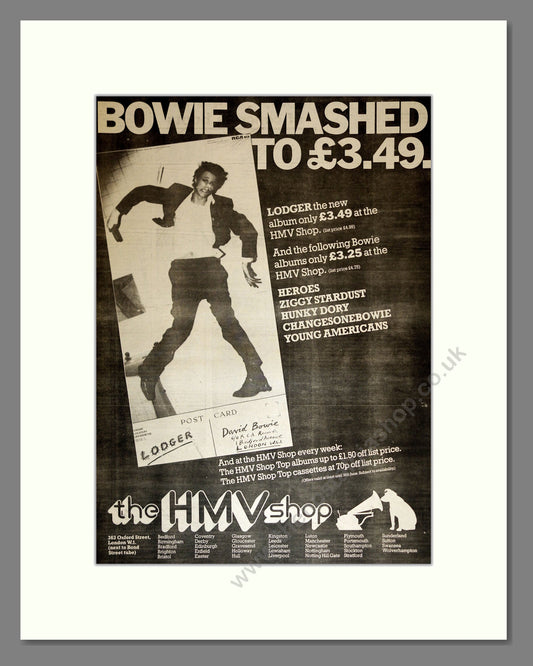 David Bowie - Lodger. Vintage Advert 1979 (ref AD17151)