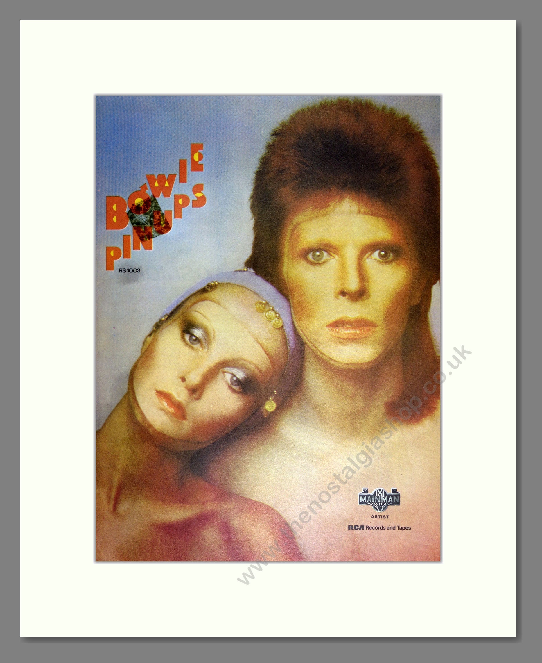 David Bowie - Pin Ups. Vintage Advert 1973 (ref AD17158)