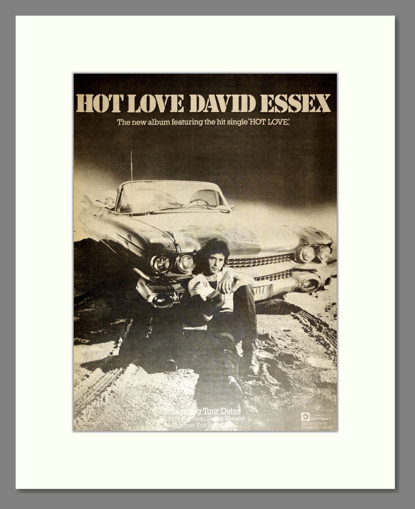 David Essex - Hot Love. Vintage Advert 1980 (ref AD17169)