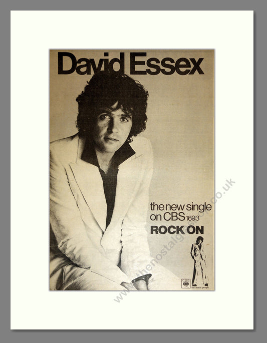 David Essex - Rock On. Vintage Advert 1973 (ref AD17176)