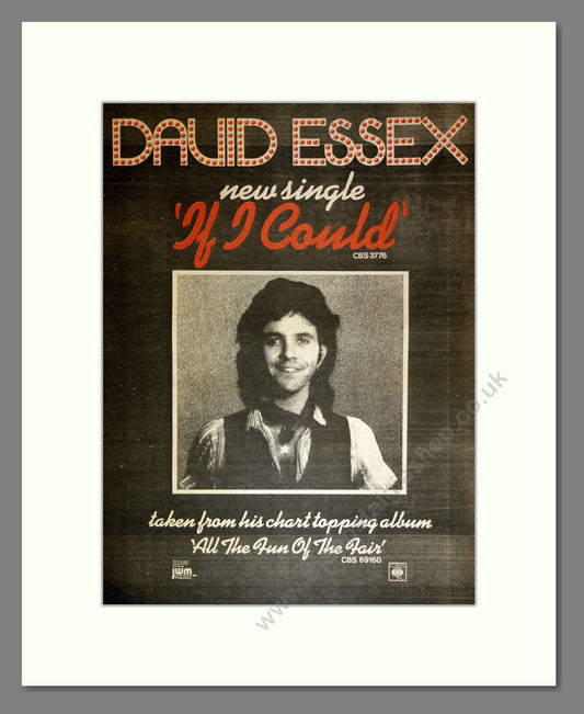 David Essex - If I Could. Vintage Advert 1975 (ref AD17177)