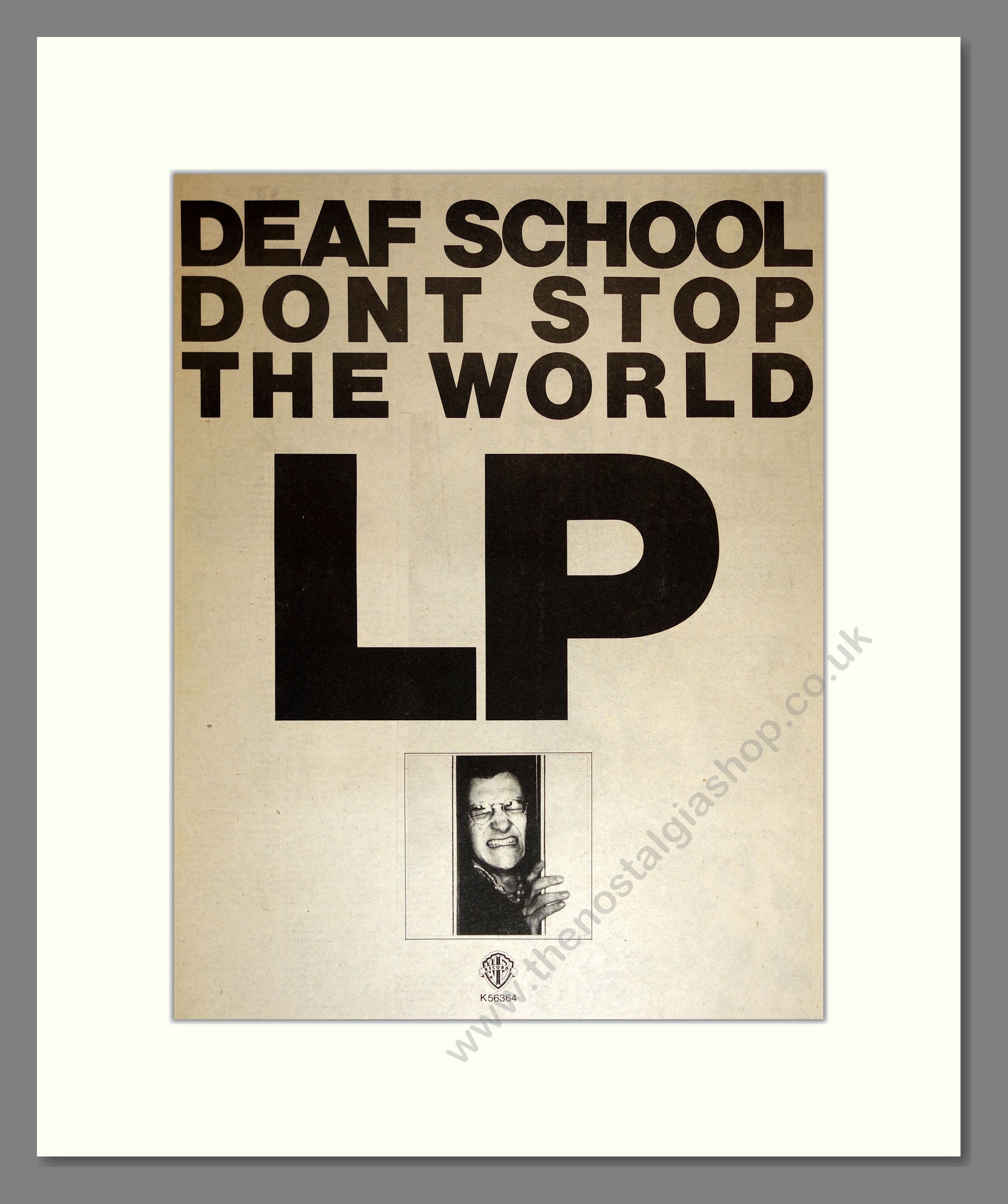 Deaf School - Don't Stop The World. Vintage Advert 1977 (ref AD17222)