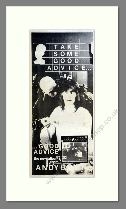 Andy Bown - Good Advice. Vintage Advert 1979 (ref AD200862)