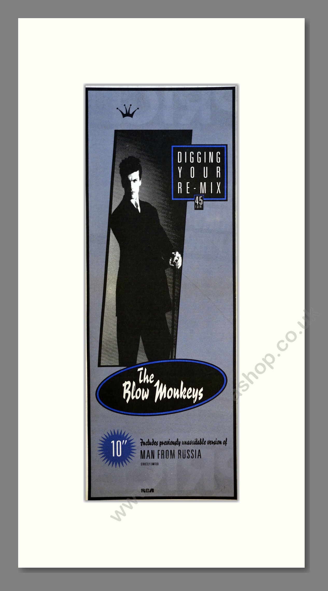 Blow Monkeys (The) - Man From Russia. Vintage Advert 1986 (ref AD200868)