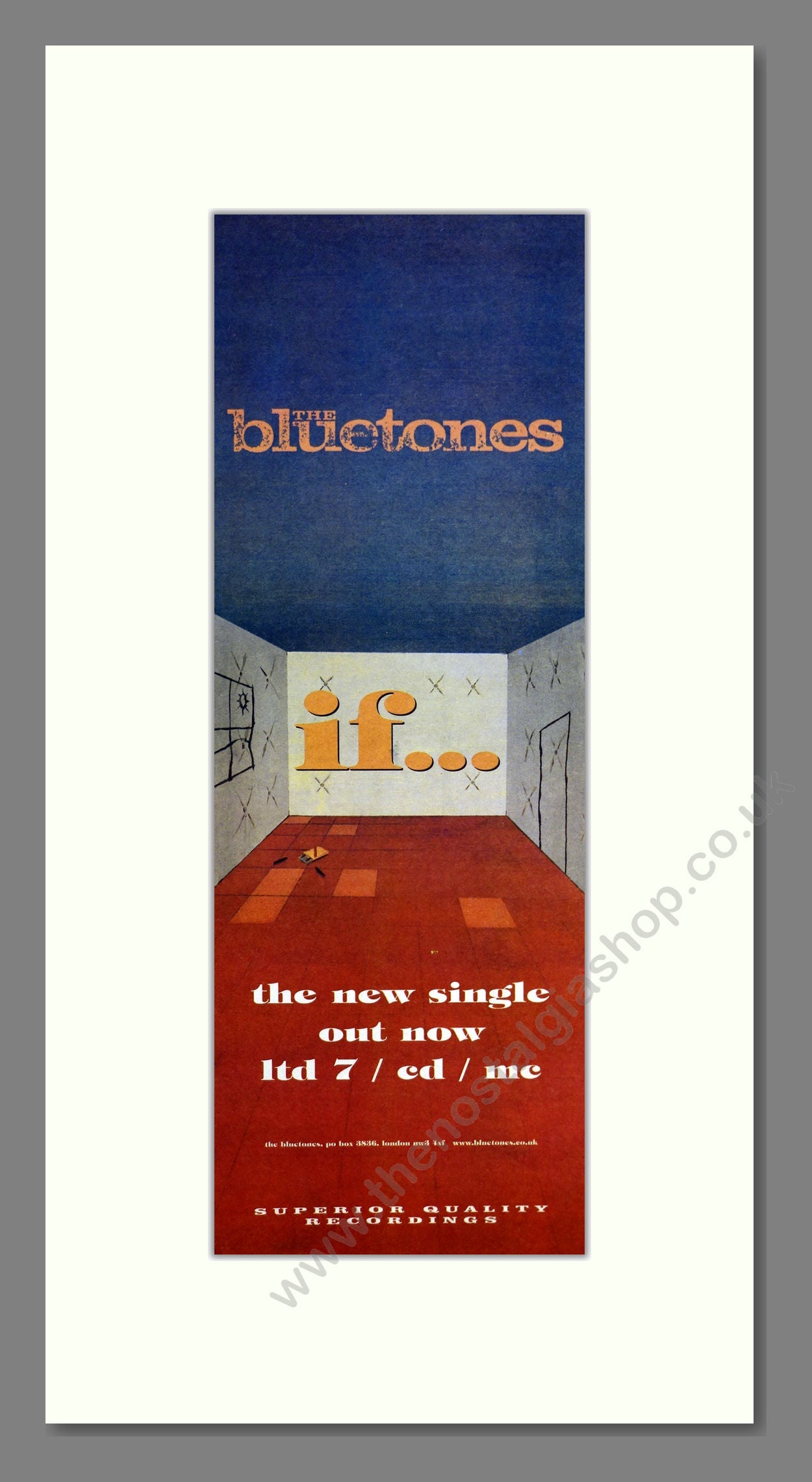 Bluetones (The) - If. Vintage Advert 1998 (ref AD200876)