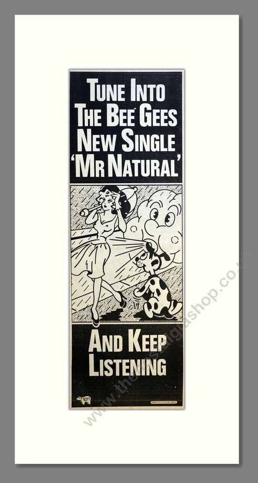 Bee Gees (The) - Mr Natural. Vintage Advert 1974 (ref AD200883)