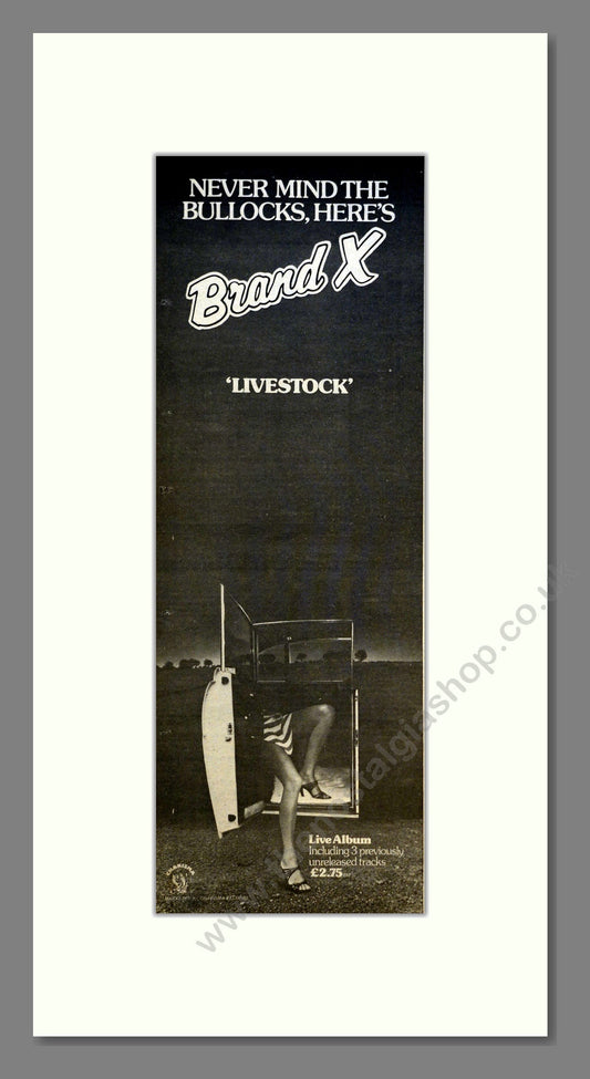 Brand X - Livestock. Vintage Advert 1977 (ref AD200889)