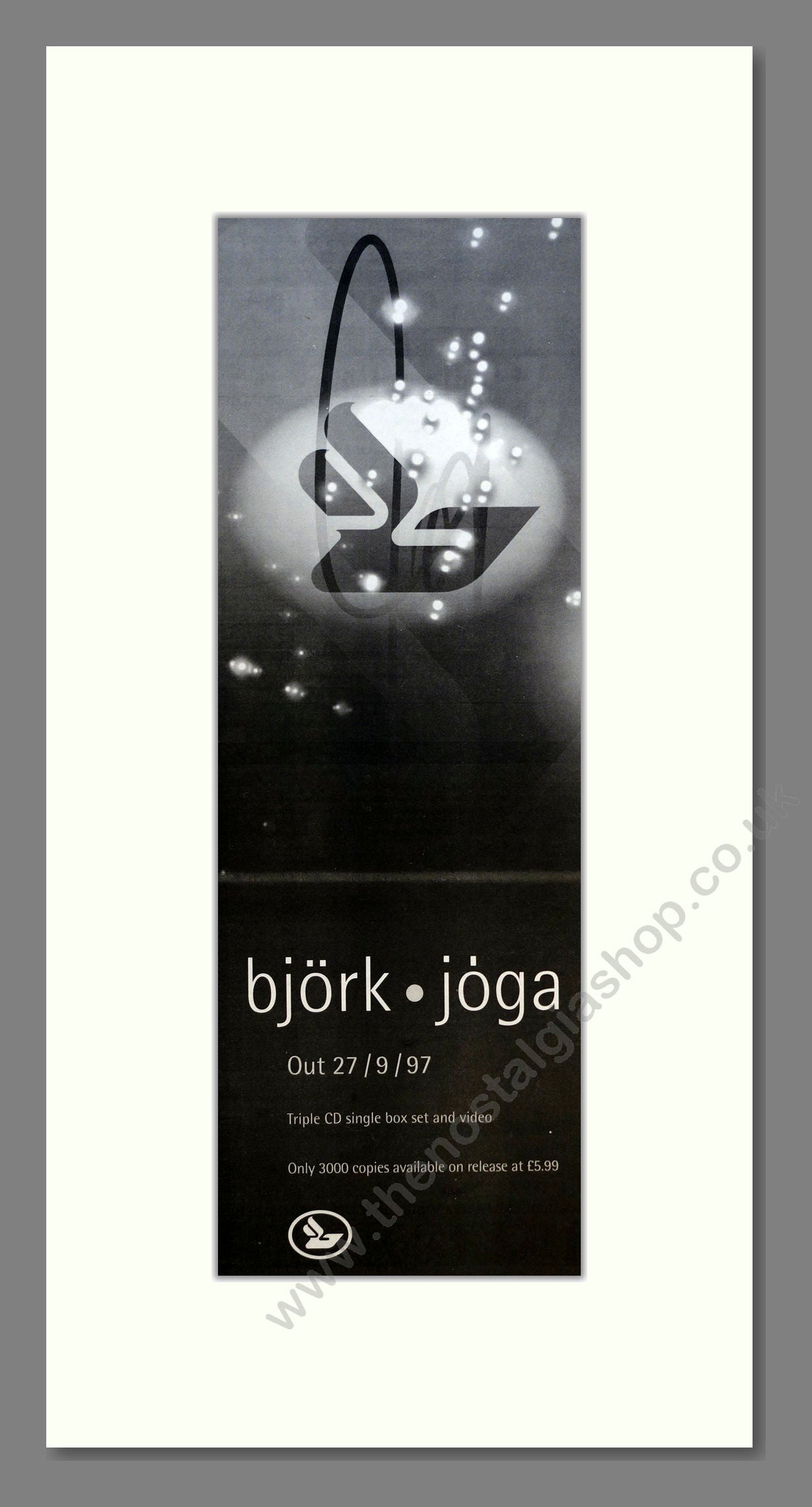 Bjork - Joga. Vintage Advert 1997 (ref AD200917)