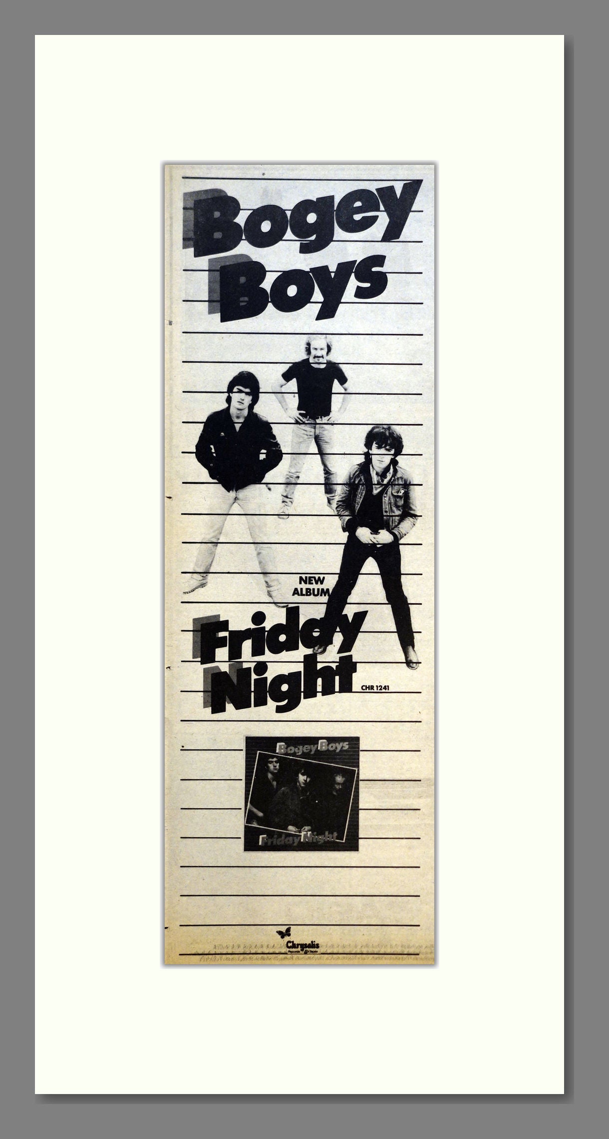 Bogey Boys - Friday Night. Vintage Advert 1979 (ref AD200944)