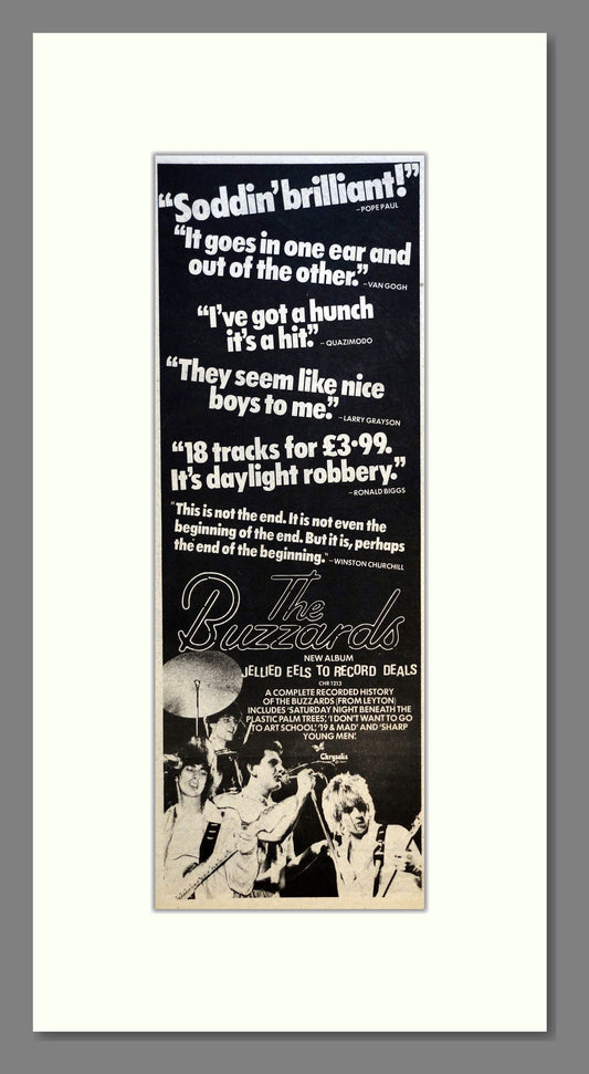 Buzzards (The) - Jellied Eels To Record Deals. Vintage Advert 1979 (ref AD200948)