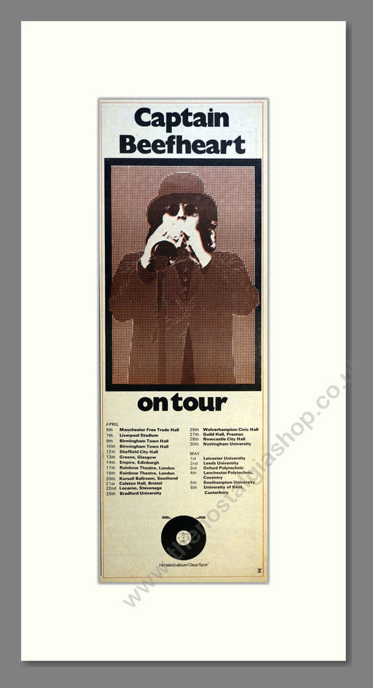 Captain Beefheart - UK Tour. Vintage Advert 1973 (ref AD200957)