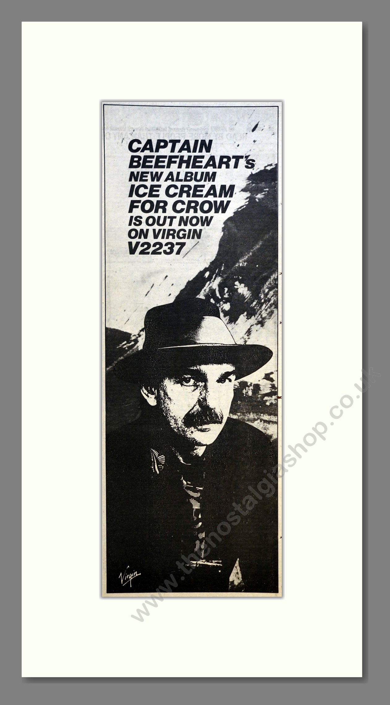 Captain Beefheart - Ice Cream For Crow. Vintage Advert 1982 (ref AD200958)