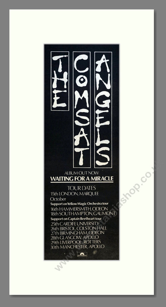 Comstat Angels (The) - Waiting For A Miracle (UK Tour). Vintage Advert 1980 (ref AD200974)