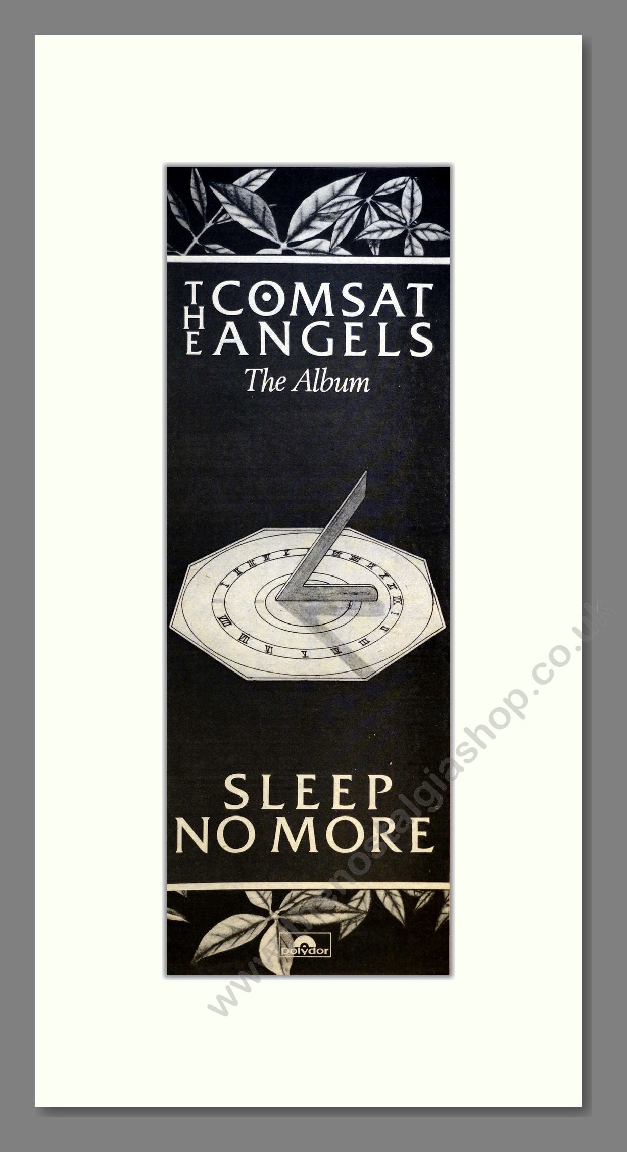 Comstat Angels (The) - Sleep No More. Vintage Advert 1981 (ref AD200975)