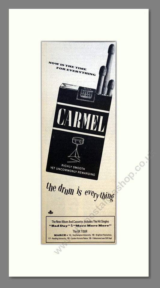 Carmel - The Drum Is Everything. Vintage Advert 1984 (ref AD200997)