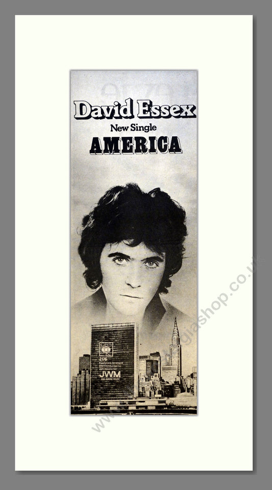 David Essex - America. Vintage Advert 1974 (ref AD201019)