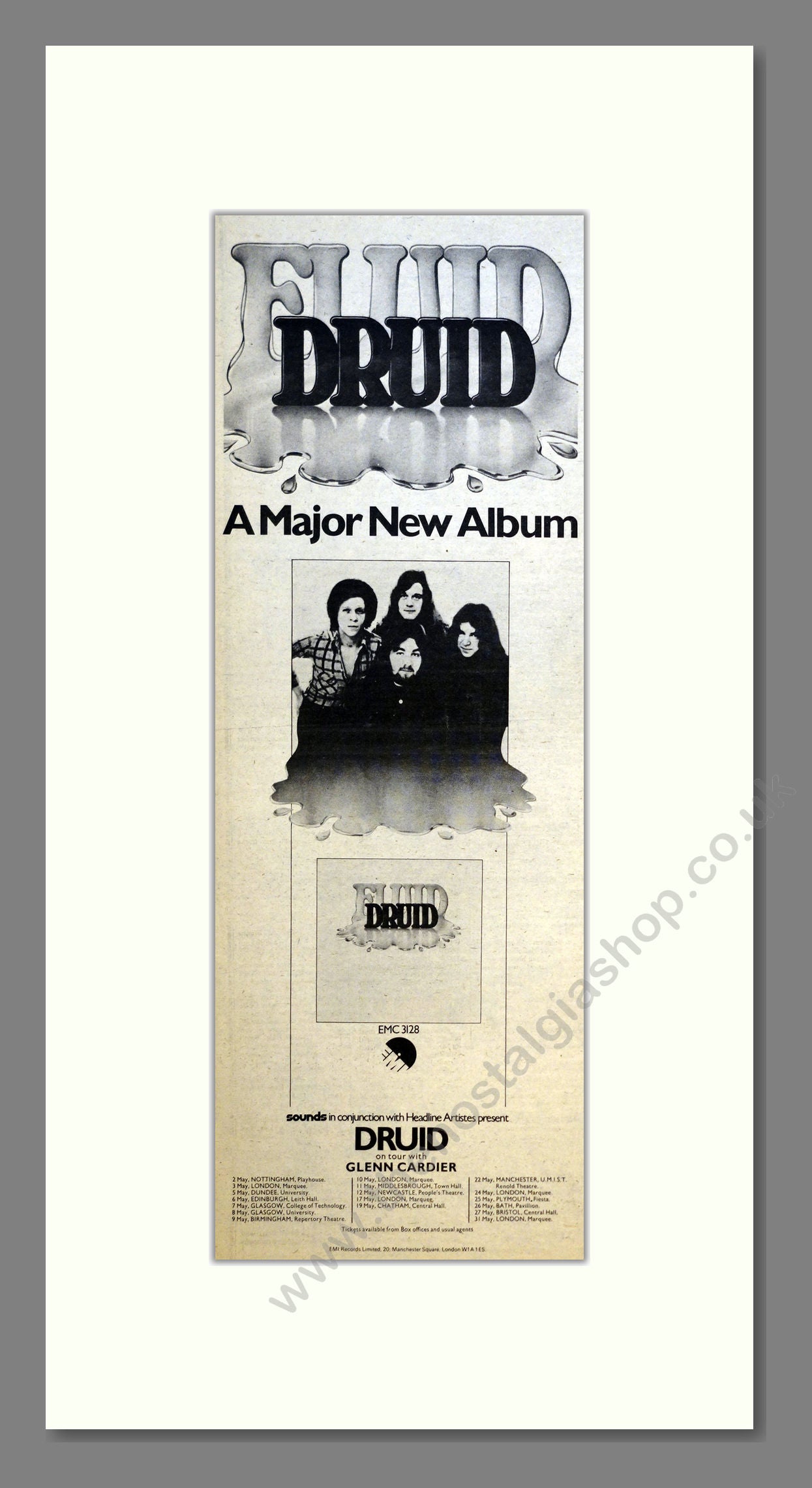 Druid - Fluid. Vintage Advert 1976 (ref AD201025)