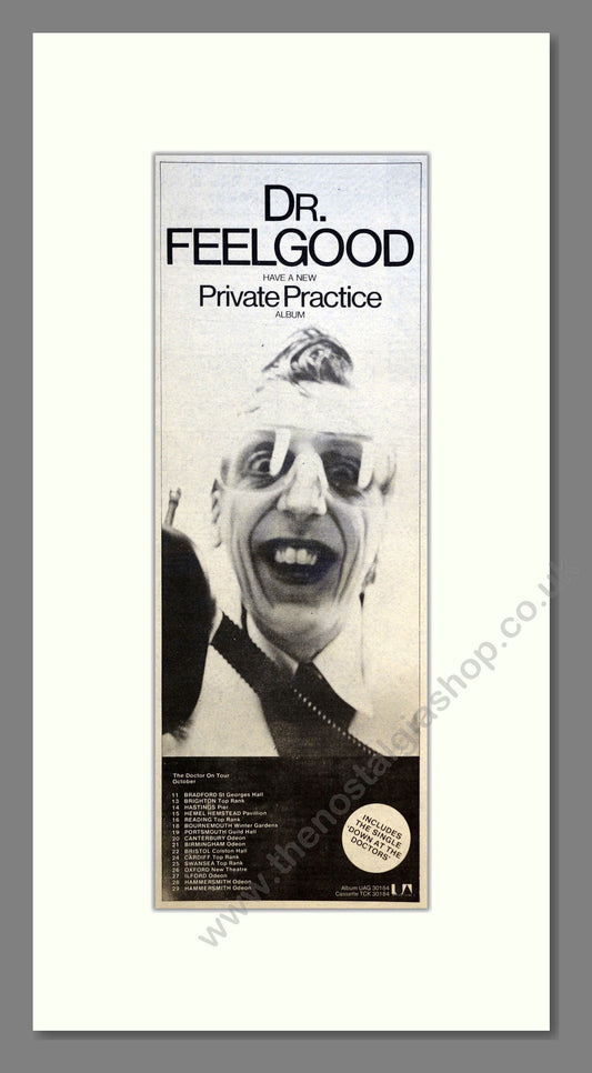 Dr Feelgood - Private Practice. Vintage Advert 1979 (ref AD201035)