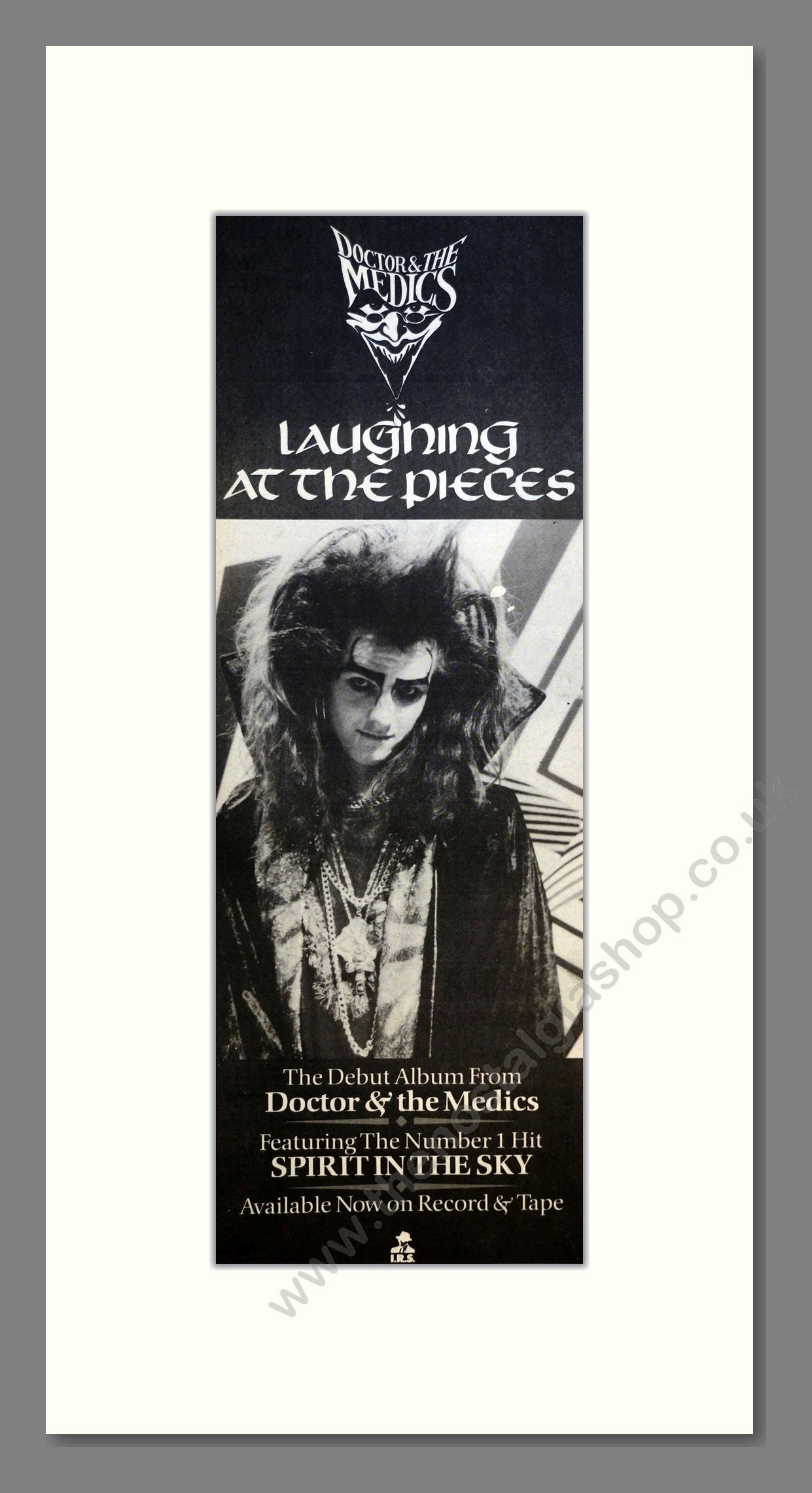 Doctor And The Medics  - Laughing At The Pieces. Vintage Advert 1986 (ref AD201053)