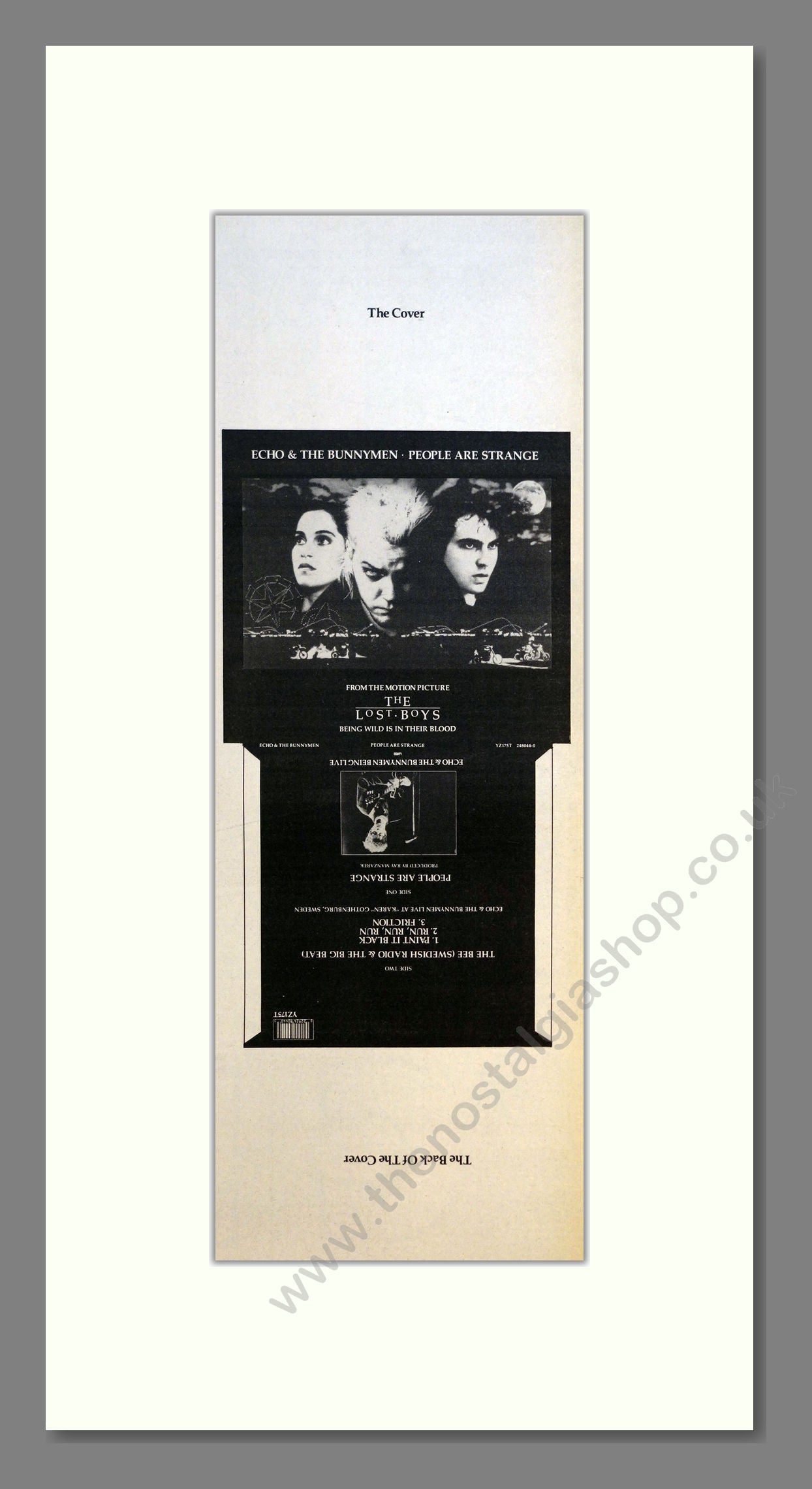 Echo And The Bunnymen - People Are Strange. Vintage Advert 1988 (ref AD201074)