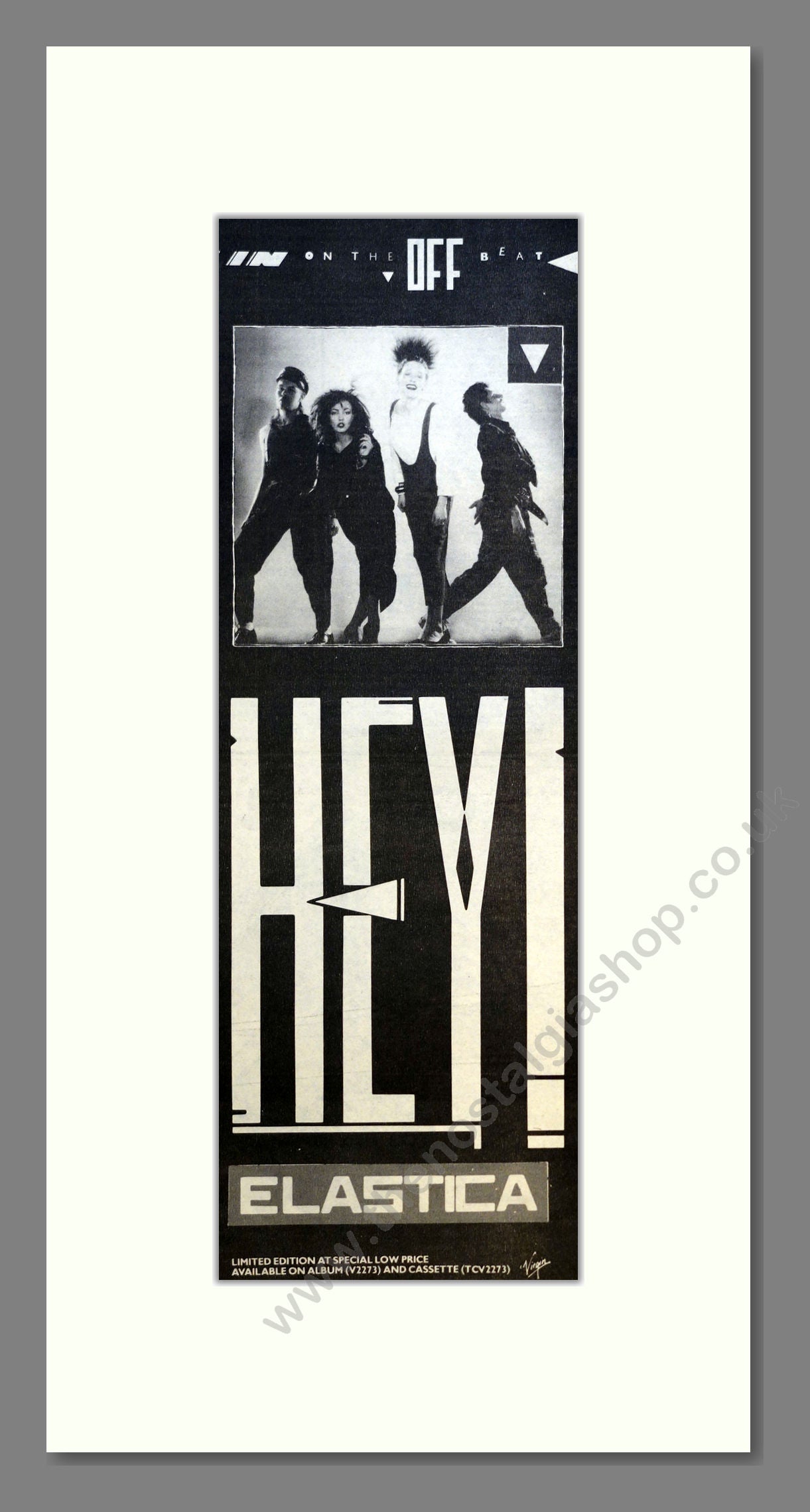 Elastica - Hey. Vintage Advert 1984 (ref AD201092)