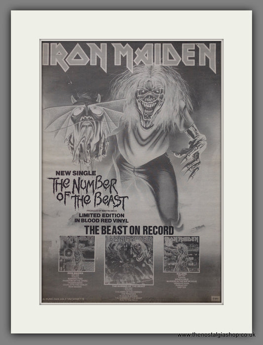 Iron Maiden. The Number Of the Beast. Original Advert 1982 (ref AD14139)