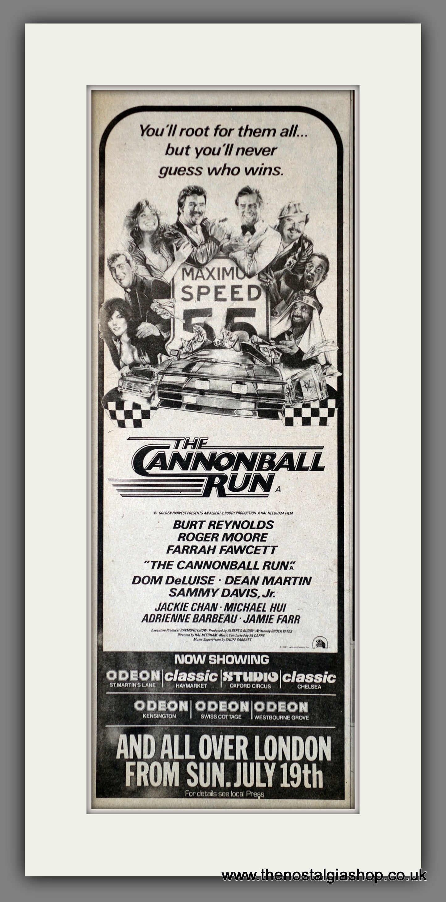 Cannonball Run (The). Vintage Advert 1981  (ref AD200320)