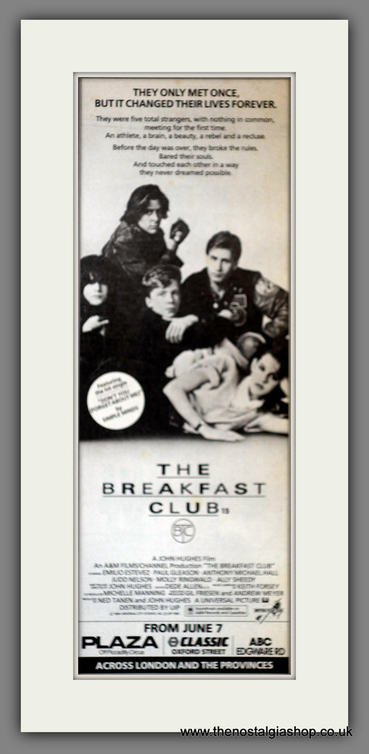 Breakfast Club (The). Vintage Advert 1985  (ref AD200324)