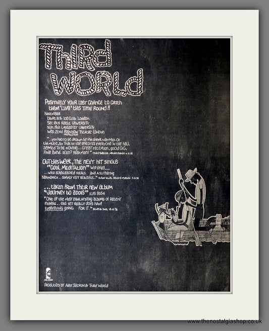 Third World. Live. Vintage Advert 1978 (ref AD14318)