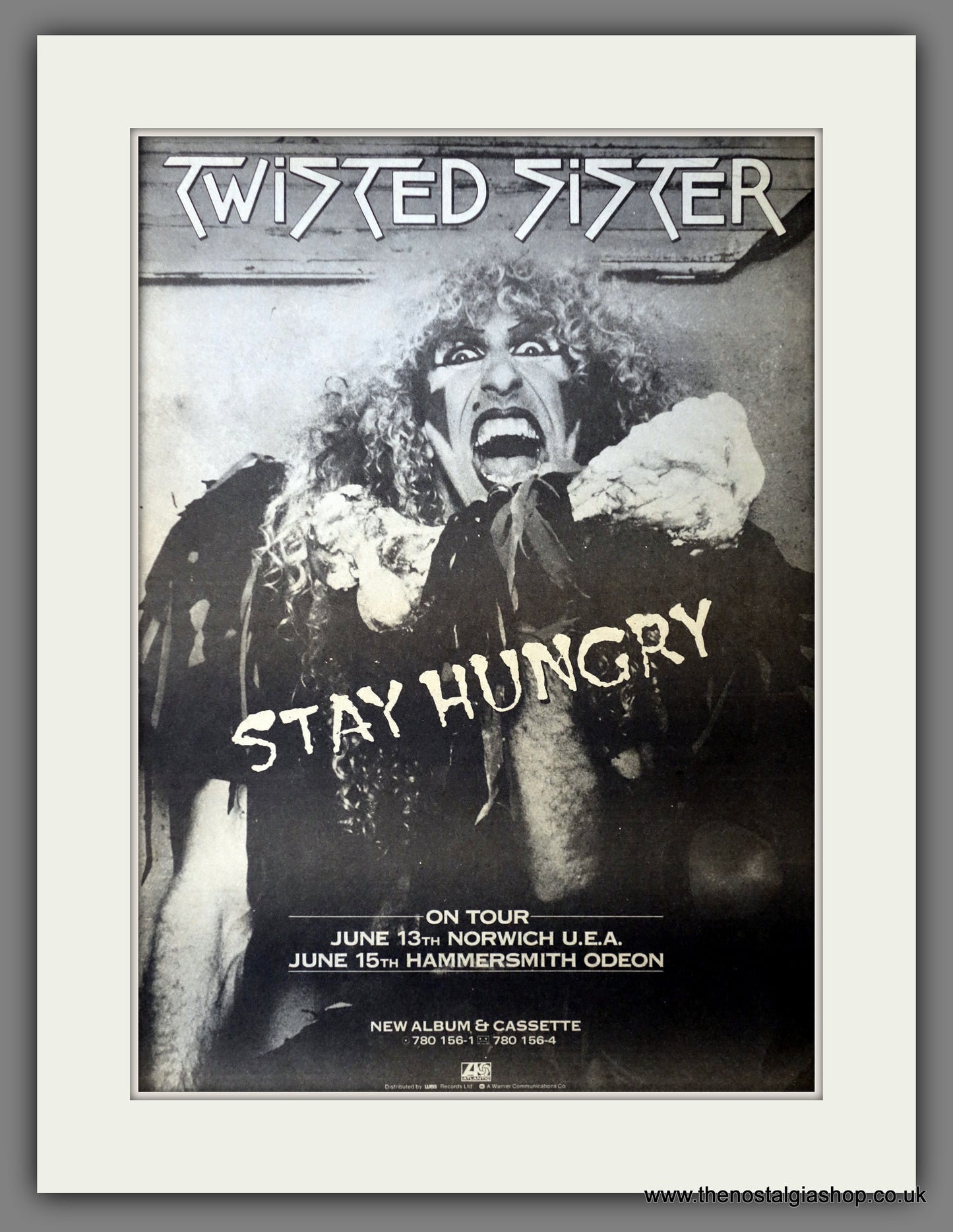 Twisted Sister. Stay Hungry. Vintage Advert 1984 (ref AD14323)