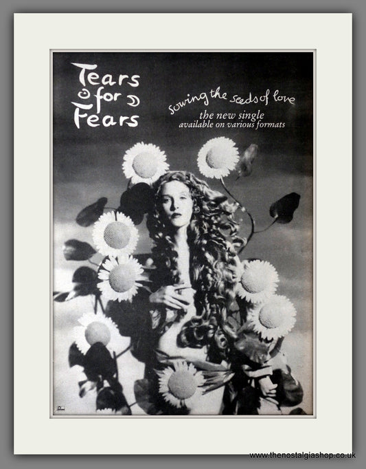 Tears For Fears. Sowing The Seeds Of Love. Vintage Advert 1989 (ref AD14333)