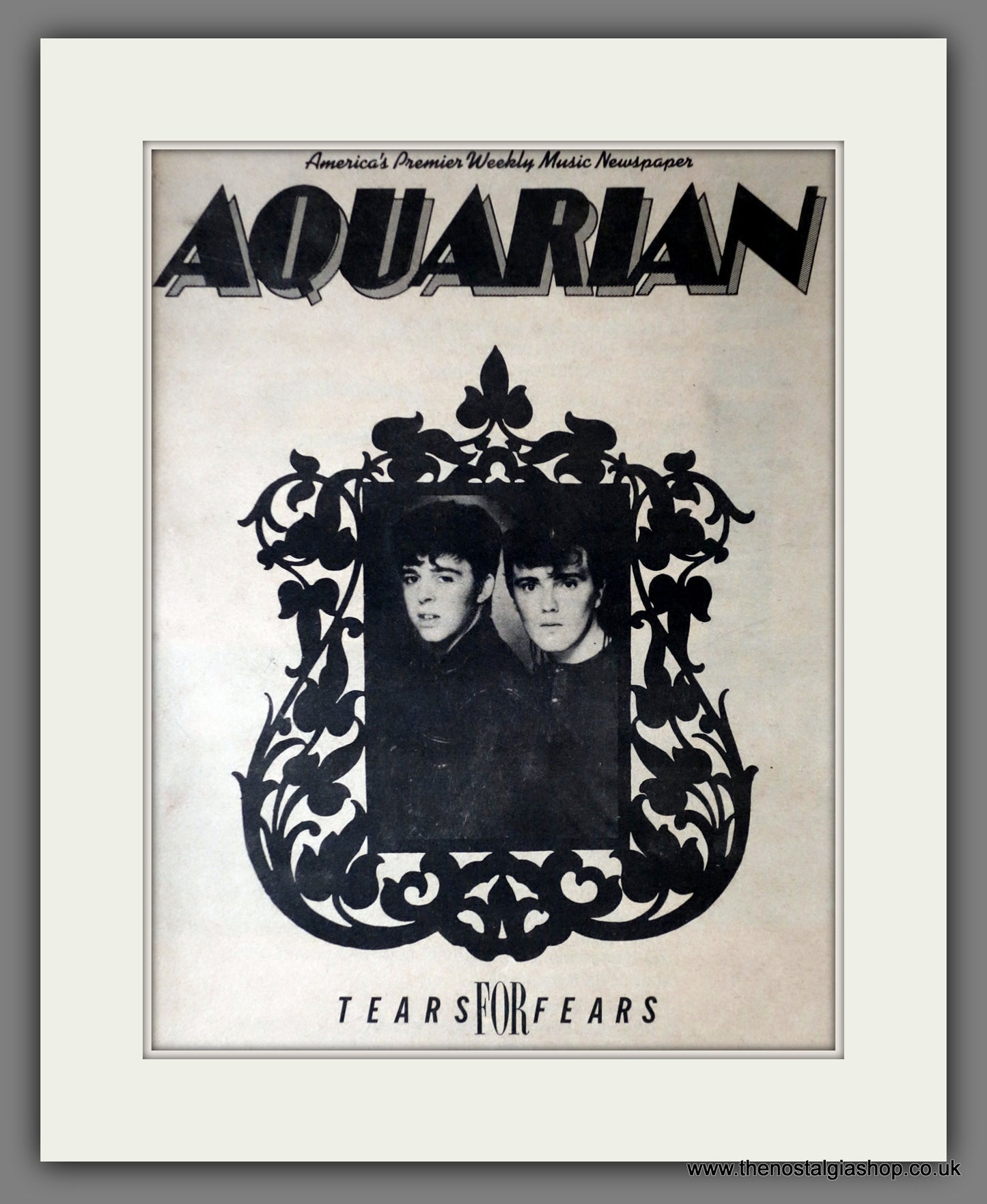 Tears For Fears. Aquarian. Vintage Advert 1983 (ref AD14334)