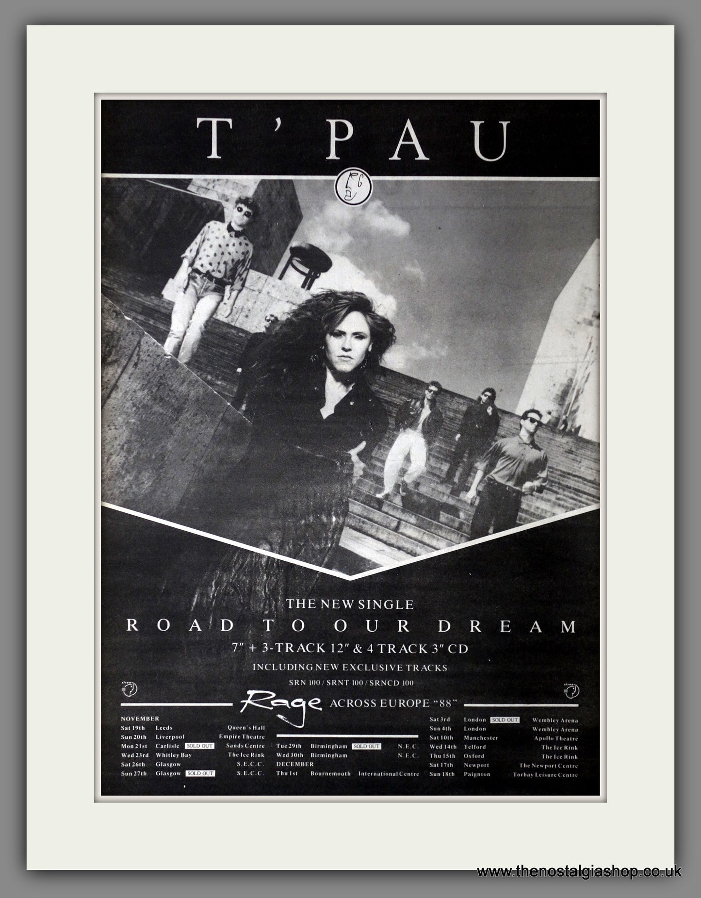 T'Pau. Road To Our Dream. Vintage Advert 1988 (ref AD14336)