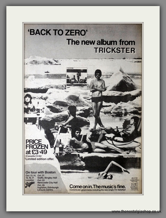 Trickster. Back To Zero. Vintage Advert 1979 (ref AD14341)