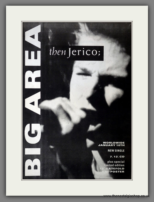 Then Jerico. Big Area. Vintage Advert 1989 (ref AD14344)