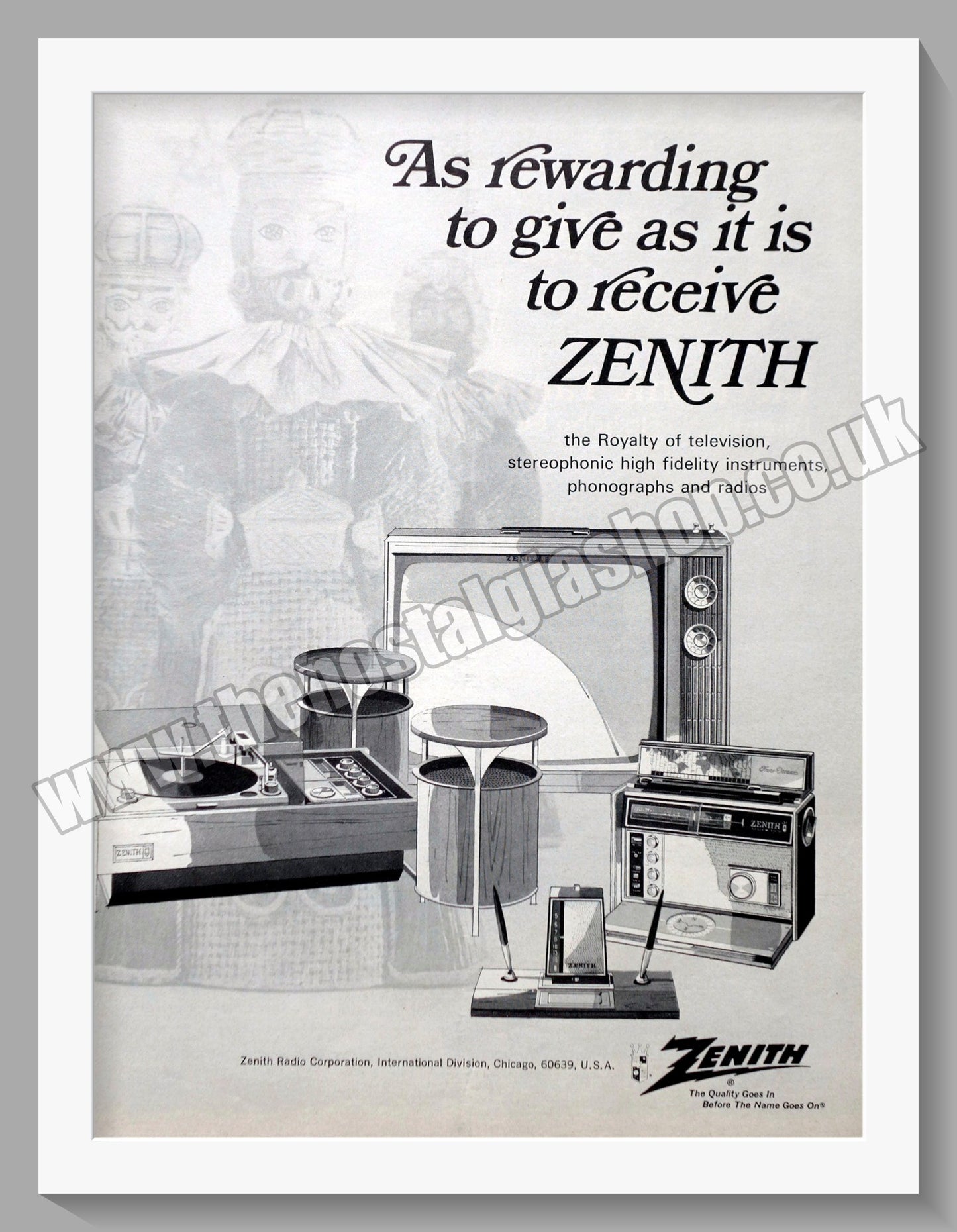 Zenith Television Phonographs And Radios. Original Advert 1970 (ref AD300563)