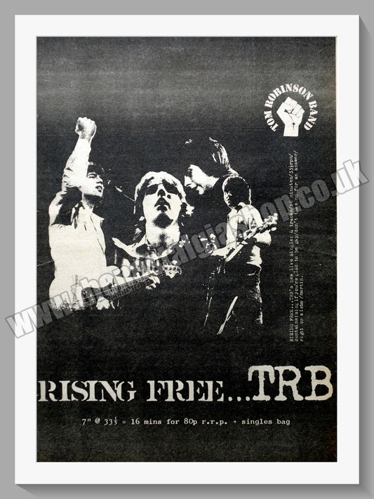 Tom Robinson Band. Rising Free. Original Advert 1978 (ref AD14452)