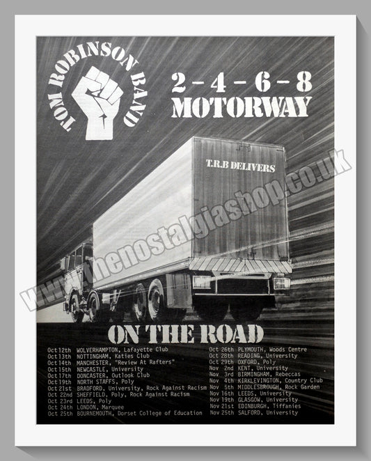 Copy of Tom Robinson Band. 2468 Who Do You Appreciate. Tour Dates  Original Advert 1977 (ref AD14458)