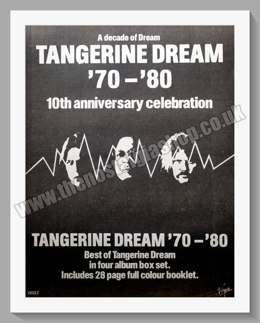 Tangerine Dream. 10th Anniversary Celebration.  Original Advert 1980 (ref AD14459)