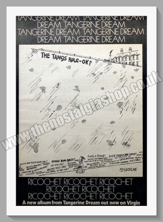 Tangerine Dream. Ricochet.  Original Advert 1975 (ref AD14466)