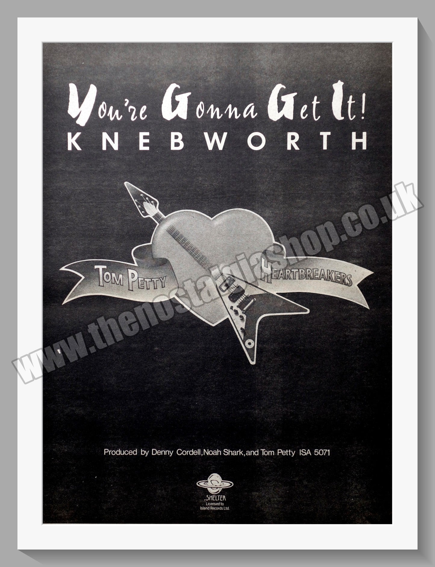 Tom Petty And The Heart Breakers At Knebworth.  Original Advert 1978 (ref AD14474)