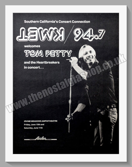 Tom Petty And The Heart Breakers In Concert.  Original Advert 1983 (ref AD14476)