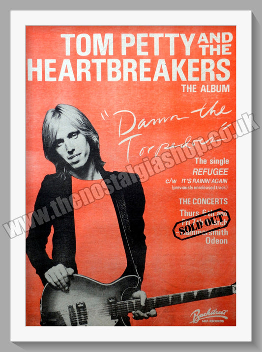 Tom Petty And The Heart Breakers. Damn The Torpedoes.  Original Advert 1980 (ref AD14477)