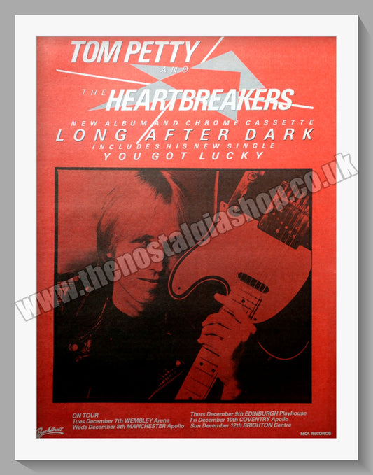 Tom Petty And The Heart Breakers. Long After Dark.  Original Advert 1982 (ref AD14480)