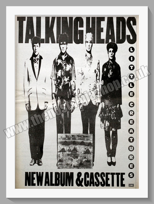 Talking Heads. Little Creatures.  Original Advert 1985 (ref AD14495)